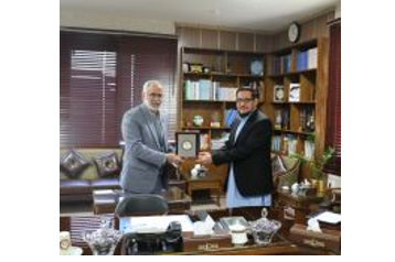 A Meeting between the Representative of Afghanistan's Ministry of Science and the President of Nangarhar University with the president of Ferdowsi University of Mashhad 